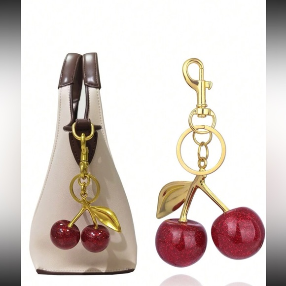 CHERRIES KEYCHAIN AND BAG ACCESSORY - Picture 2 of 9